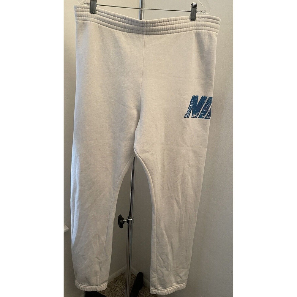 VINTAGE Nike Sweatpants Mens Red Gray Tag 90s? White Track Joggers USA Size‎ M